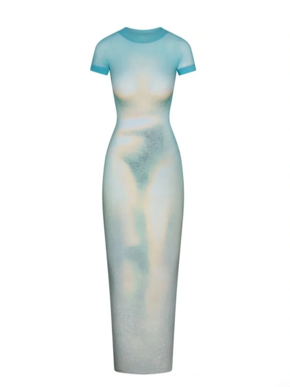 SKIMS Mesh Cover-Up Sheer Long Dress Size Small